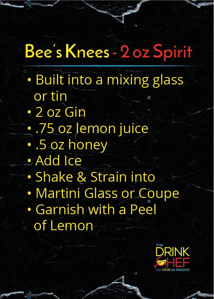 Drink Chef Bees Knees