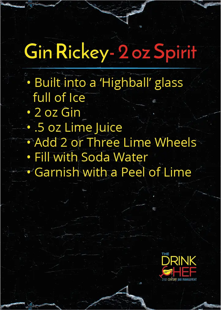 The Drink Chef Gin Rickey