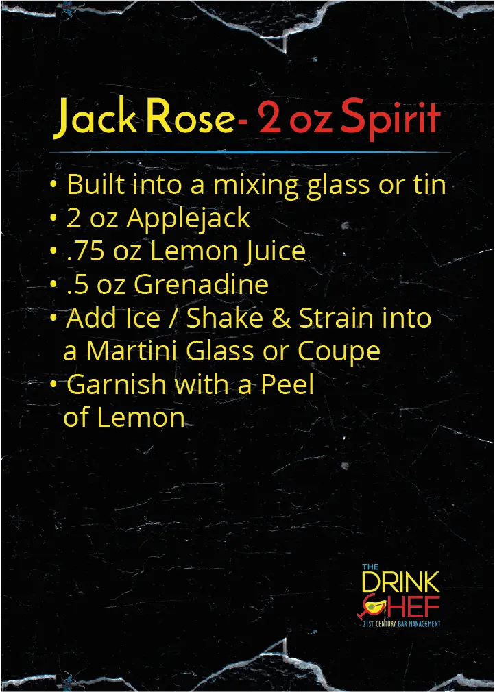 The Drink Chef Jack Rose