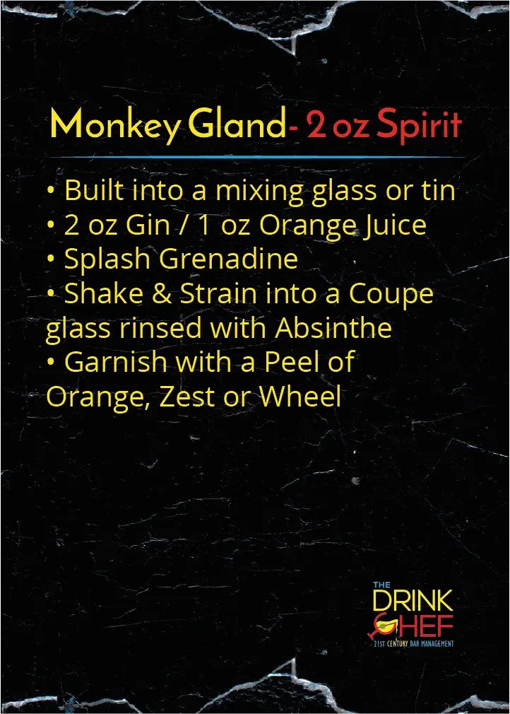 the Drink Chef Monkey Gland
