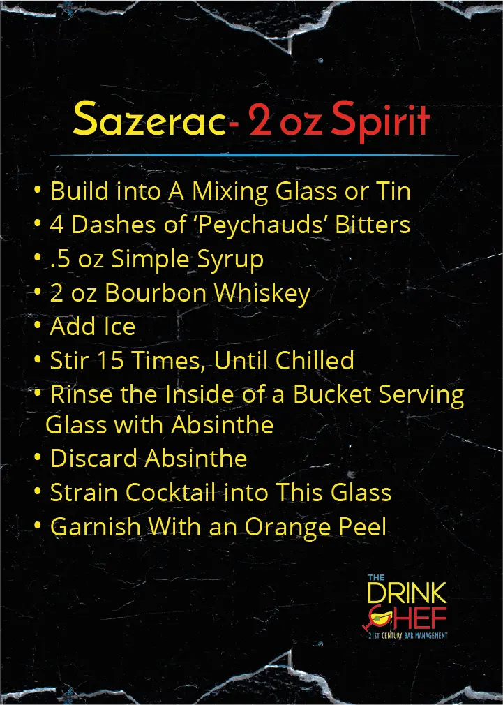 The Drink Chef Sazerac